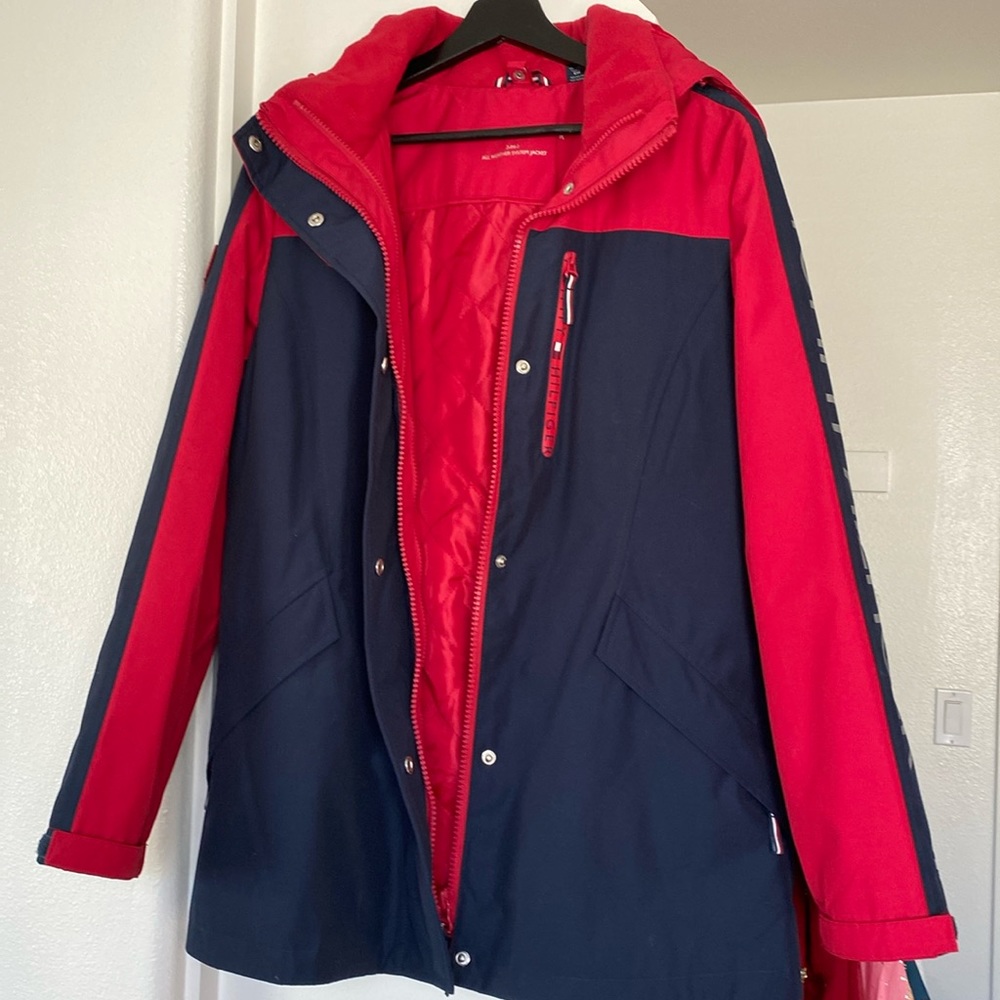 Beautiful Red and Blue Tommy Hilfiger Winter Jacket